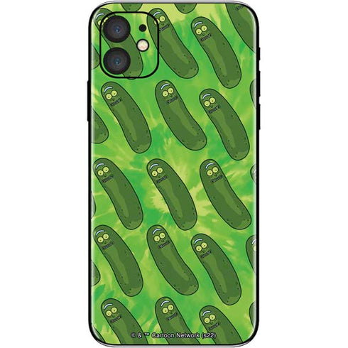 Adult Swim Rick and Morty Pickle Rick Pattern iPhone 11 Skin